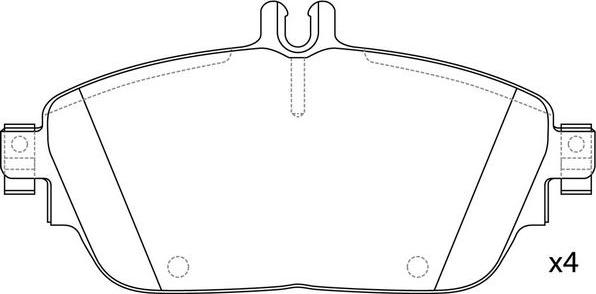 FIT FP1694 - Kit de plaquettes de frein, frein à disque cwaw.fr