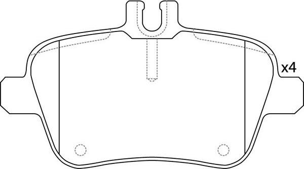 FIT FP1646 - Kit de plaquettes de frein, frein à disque cwaw.fr