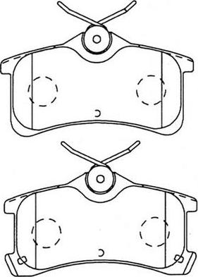 FIT FP1044 - Kit de plaquettes de frein, frein à disque cwaw.fr