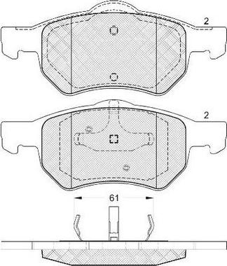 FIT FP1059 - Kit de plaquettes de frein, frein à disque cwaw.fr