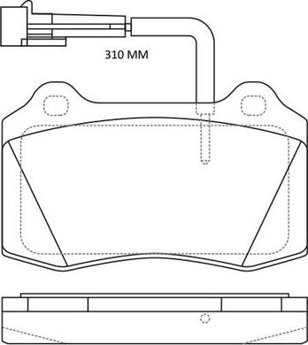 FIT FP1053E - Kit de plaquettes de frein, frein à disque cwaw.fr