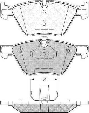 FIT FP1061 - Kit de plaquettes de frein, frein à disque cwaw.fr