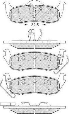 FIT FP1087 - Kit de plaquettes de frein, frein à disque cwaw.fr