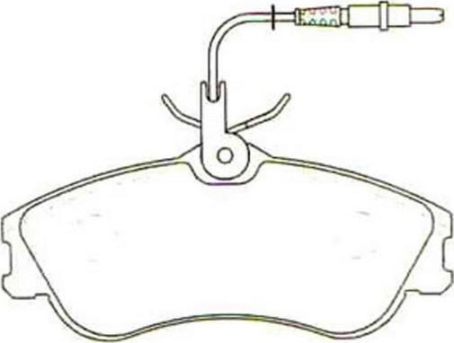 MEC-Diesel 571470 - Kit de plaquettes de frein, frein à disque cwaw.fr