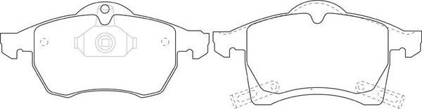 FIT FP1141 - Kit de plaquettes de frein, frein à disque cwaw.fr