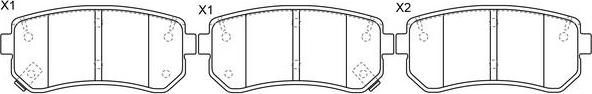 FIT FP1157 - Kit de plaquettes de frein, frein à disque cwaw.fr