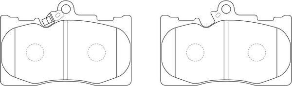 FIT FP1118 - Kit de plaquettes de frein, frein à disque cwaw.fr