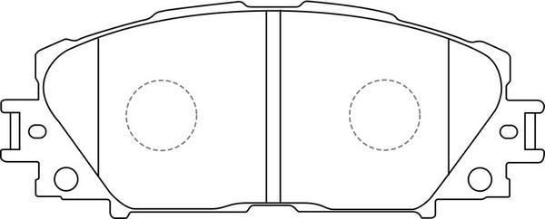 FIT FP1184 - Kit de plaquettes de frein, frein à disque cwaw.fr