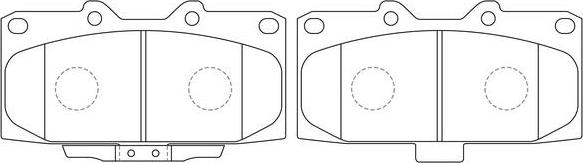 FIT FP1182 - Kit de plaquettes de frein, frein à disque cwaw.fr