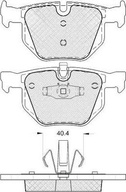 FIT FP1170 - Kit de plaquettes de frein, frein à disque cwaw.fr