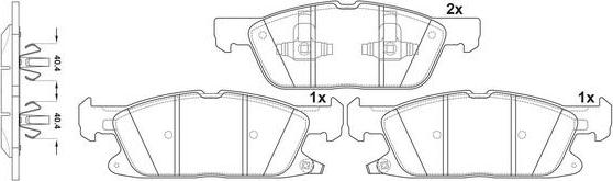 FIT FP1818 - Kit de plaquettes de frein, frein à disque cwaw.fr