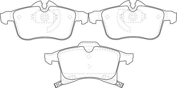 FIT FP1361 - Kit de plaquettes de frein, frein à disque cwaw.fr