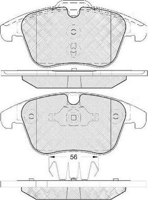 FIT FP1306 - Kit de plaquettes de frein, frein à disque cwaw.fr