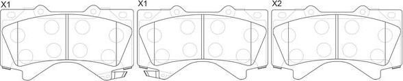 FIT FP1303 - Kit de plaquettes de frein, frein à disque cwaw.fr