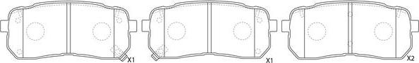 FIT FP1302 - Kit de plaquettes de frein, frein à disque cwaw.fr