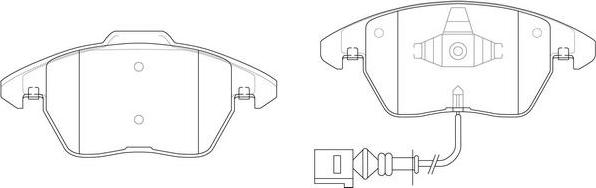 FIT FP1375E - Kit de plaquettes de frein, frein à disque cwaw.fr