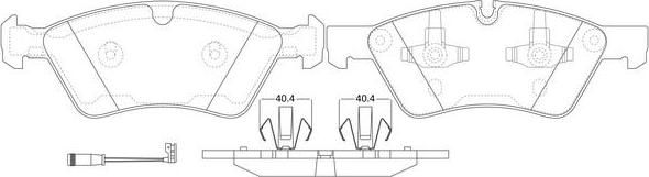 FIT FP1244E - Kit de plaquettes de frein, frein à disque cwaw.fr