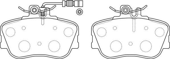 FIT FP1214E - Kit de plaquettes de frein, frein à disque cwaw.fr