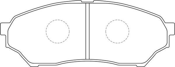 FIT FP1218 - Kit de plaquettes de frein, frein à disque cwaw.fr