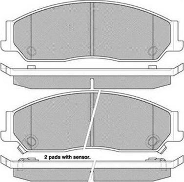 FIT FP1726 - Kit de plaquettes de frein, frein à disque cwaw.fr