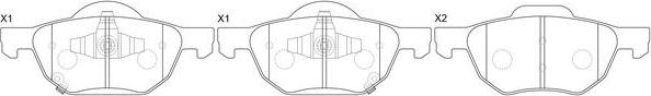 FIT FP8184 - Kit de plaquettes de frein, frein à disque cwaw.fr