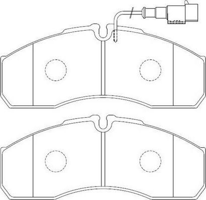 FIT FP3345E - Kit de plaquettes de frein, frein à disque cwaw.fr