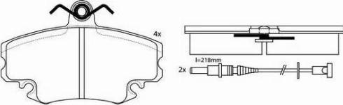 FIT FP3350E - Kit de plaquettes de frein, frein à disque cwaw.fr