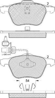 FIT FP3265E - Kit de plaquettes de frein, frein à disque cwaw.fr