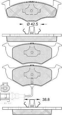 FIT FP3262E - Kit de plaquettes de frein, frein à disque cwaw.fr