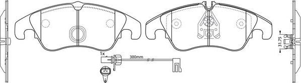 FIT FP3276E - Kit de plaquettes de frein, frein à disque cwaw.fr