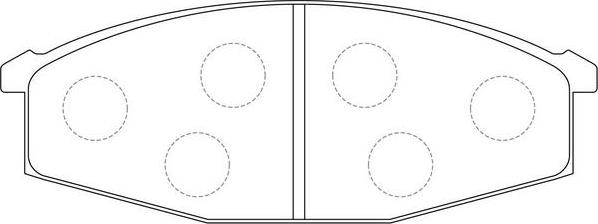 FIT FP2103 - Kit de plaquettes de frein, frein à disque cwaw.fr