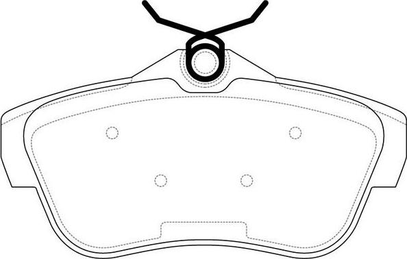 FIT FP2341 - Kit de plaquettes de frein, frein à disque cwaw.fr