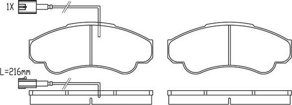 FIT FP2323E - Kit de plaquettes de frein, frein à disque cwaw.fr