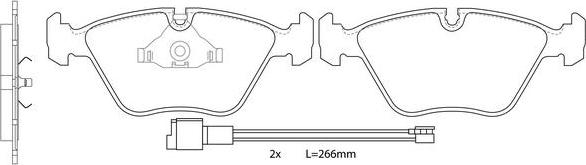 FIT FP2249E - Kit de plaquettes de frein, frein à disque cwaw.fr