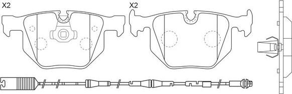 FIT FP2255E - Kit de plaquettes de frein, frein à disque cwaw.fr