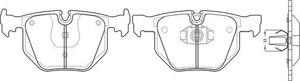 FIT FP2255 - Kit de plaquettes de frein, frein à disque cwaw.fr