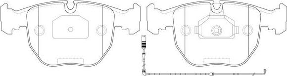 FIT FP2258E - Kit de plaquettes de frein, frein à disque cwaw.fr