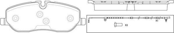 FIT FP7366E - Kit de plaquettes de frein, frein à disque cwaw.fr