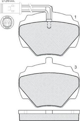 FIT FP7363E - Kit de plaquettes de frein, frein à disque cwaw.fr