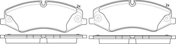 FIT FP7367E - Kit de plaquettes de frein, frein à disque cwaw.fr