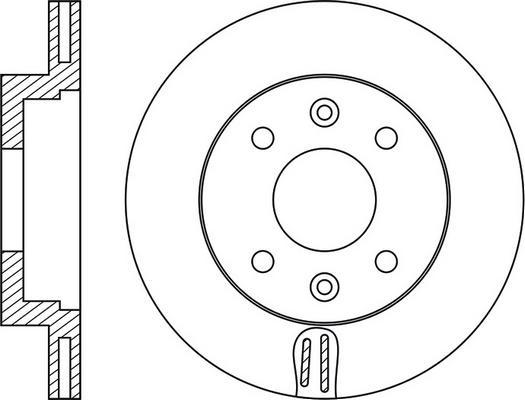 BOSCH 986479206 - Disque de frein cwaw.fr