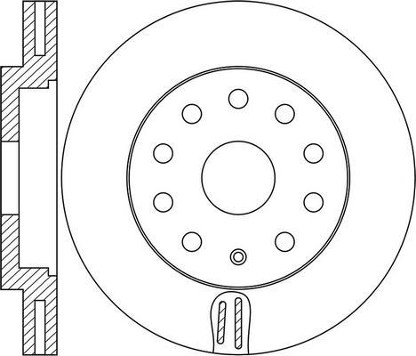 BOSCH 0 986 479 735 - Disque de frein cwaw.fr