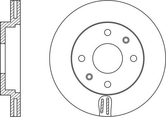 Spidan 2464974J - Disque de frein cwaw.fr