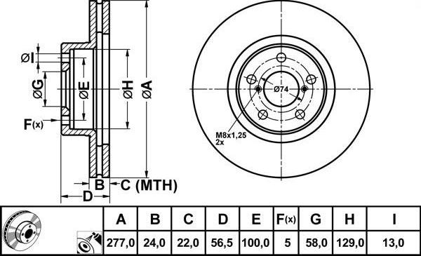 FIT FR0120V - Disque de frein cwaw.fr