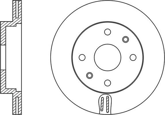 FIT FR0240V - Disque de frein cwaw.fr