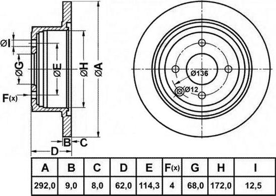 FIT FR1060 - Disque de frein cwaw.fr