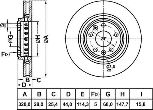 FIT FR1009V - Disque de frein cwaw.fr