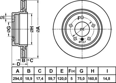 FIT FR1035V - Disque de frein cwaw.fr