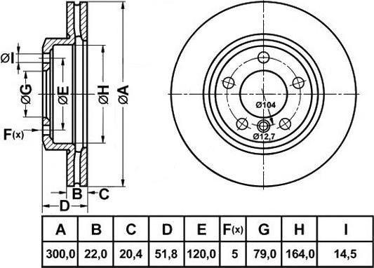 FIT FR1037V - Disque de frein cwaw.fr