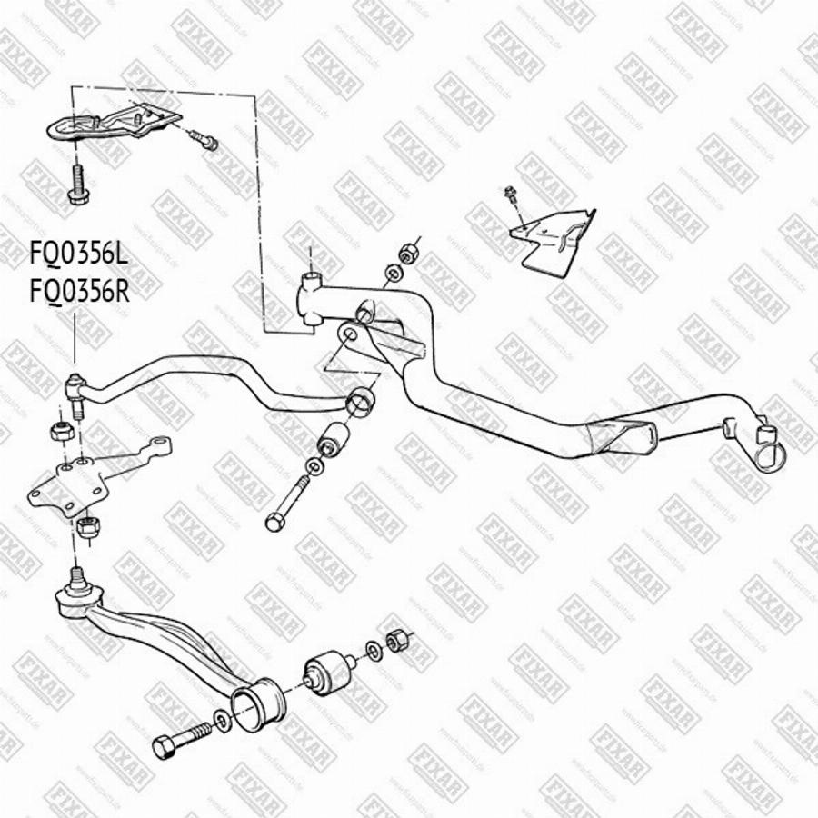 Fixar FQ0356L - Bras de liaison, suspension de roue cwaw.fr